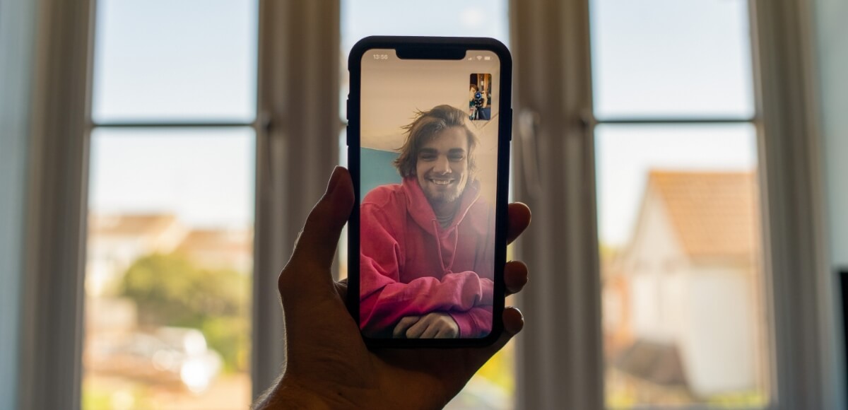 video call on mobile phone