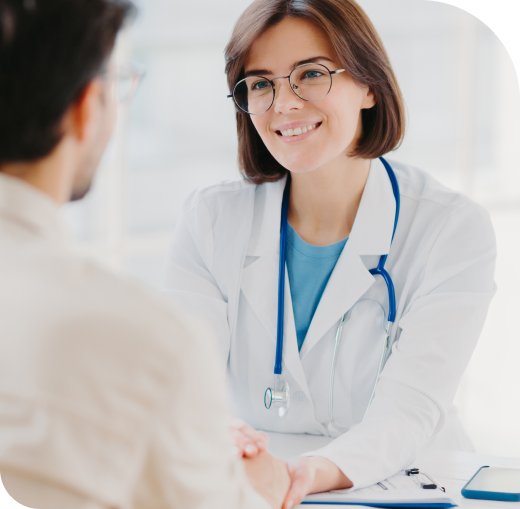 psychologist listening to a female patient